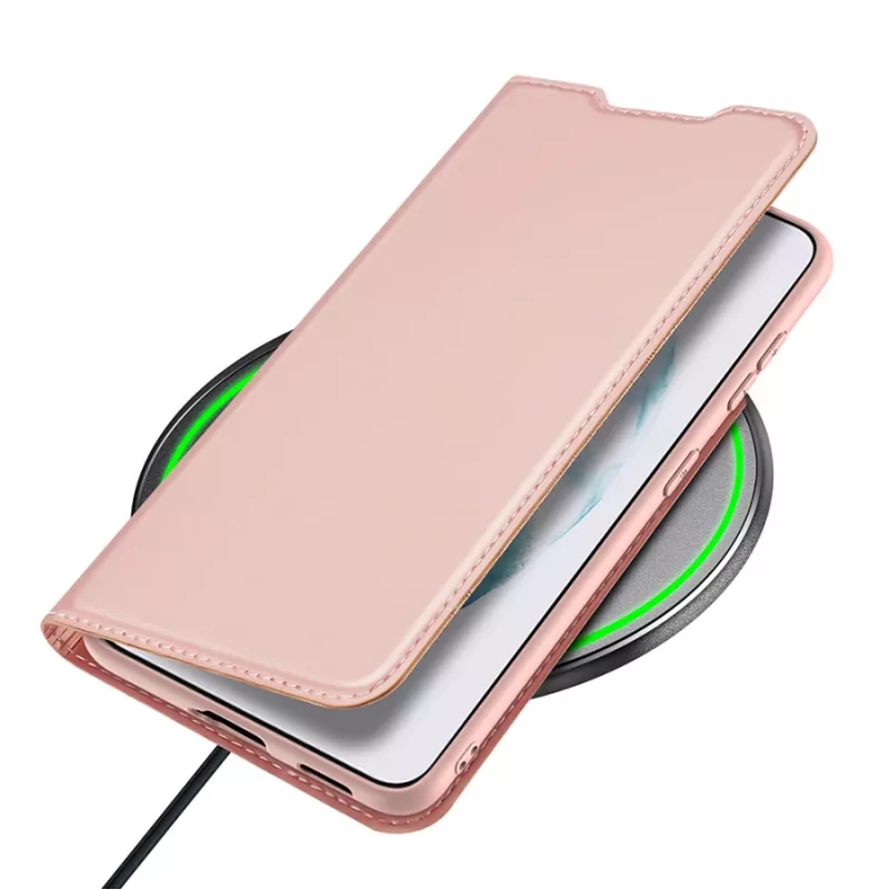 Dux Ducis Skin Pro dėklas su dirželiu ir atverčiamu dangteliu Samsung Galaxy S22+ (S22 Plus) rožinis