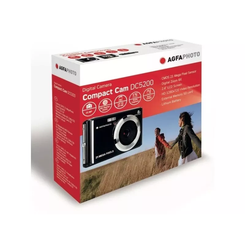 AgfaPhoto Compact DC5200 mėlyna kompaktiška kamera 21 MP CMOS 5616 x 3744 pikseliai (DC5200-BL)