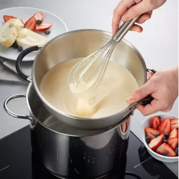 Plieninis dubuo GEFU Mesco 28140, 24 cm, 4,0 l, nerūdijantis plienas, tinkamas plauti indaplovėje