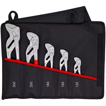 KNIPEX 5 vienetų replių-veržliarakčių rinkinys 125/150/180/250/300mm