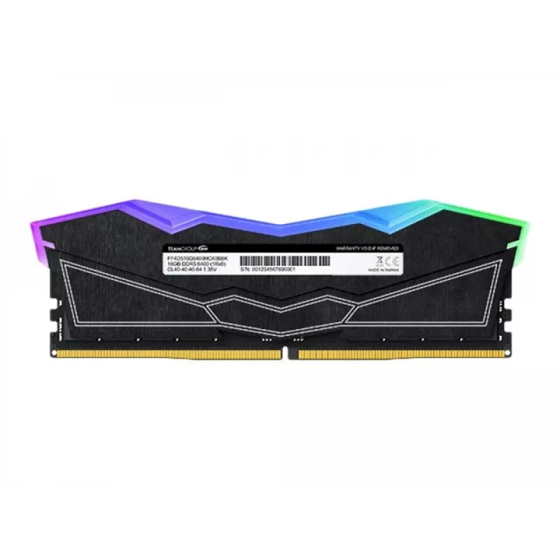 Teamgroup T-Force Delta RGB 32 GB (2x 16 GB) DDR5-6000 MHz CL38 atminties rinkinys, juodas, FF3D532G6000HC38ADC01