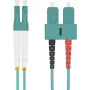 Helos šviesolaidinis jungiamasis laidas SC Duplex – LC Duplex 20 m 50/125 µm OM3