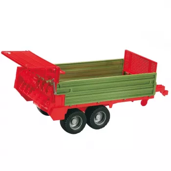 Žaislinis mėšlo barstytuvas BRUDER 02209 – plastikinis žaislas su priekaba, 1:16, nuo 3 m.