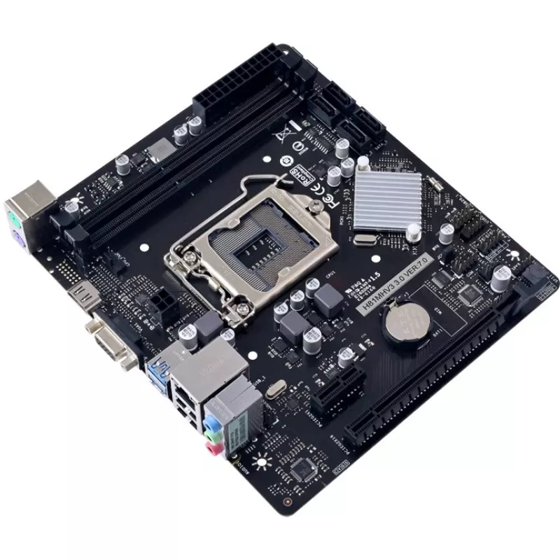 Motininė plokštė BIOSTAR H81MHV3 3.0 – Micro ATX, LGA 1150, Intel H81, 2x DDR3 DIMM (max 16 GB), SATA II/III, Gigabit LAN, HDMI, VGA