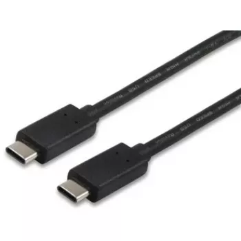 Equip USB 2.0 Type C laidas, 1 m, USB C, USB C, USB 2.0, Kištukas/Kištukas, Juodas