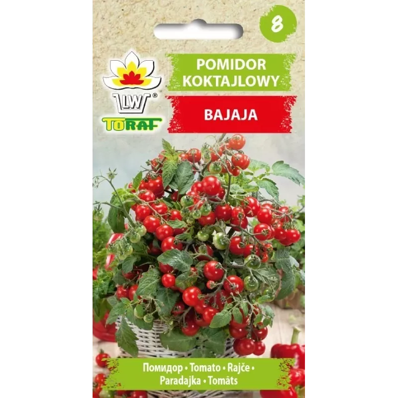Bajaja Cherry Tomato Toraf daržovių sėklos, 0,3 g pakuotė