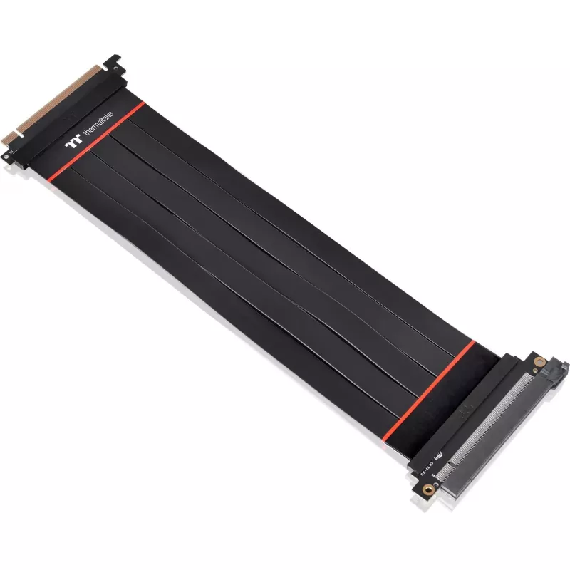 Thermaltake AC-058-CO1OTN-C1 PCIe 4.0 x16 riser pratęsimo kabelis, 0,3 m, juodas