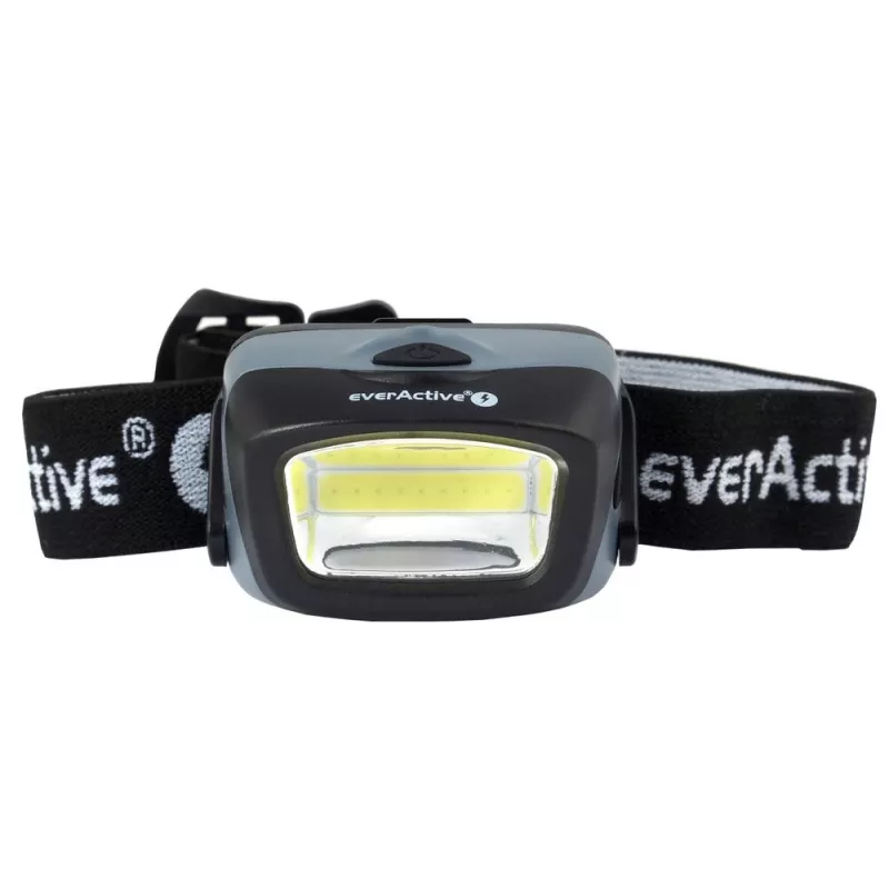 Priekinė lemputė everActive HL-150, 150 lm, 3 W, IPX4, 3×AAA, juoda