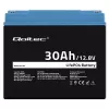 Įkraunama LiFePO4 baterija QOLTEC 12,8V 30Ah 384Wh su BMS