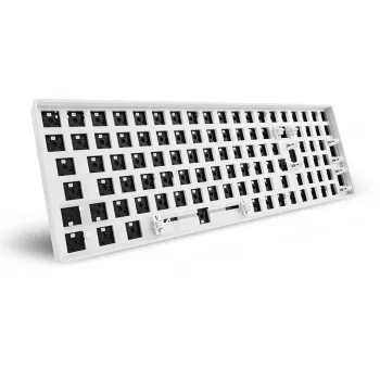 „Sharkoon SKILLER SGK50 S2 White“ – mechaninės klaviatūros pagrindas (be jungiklių ir dangtelių)