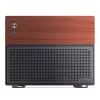 Jonsbo N4 Microtower korpusas juodas, tvirtas plieninis kompaktiškas PC korpusas