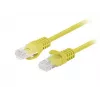 Tinklo jungiamasis kabelis LANBERG PCU6-20CC-0100-Y UTP Cat.6 1 m, CCA, 250 MHz, geltonas
