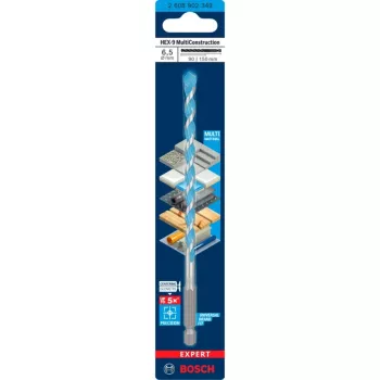 Gręžtuvas Bosch Expert HEX-9 O 6,5 mm, darbinis ilgis 90 mm, šešiakampis kotas