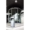 Durable 333023 17 L apvali metalinė šiukšliadėžė su pelenine sidabrinė