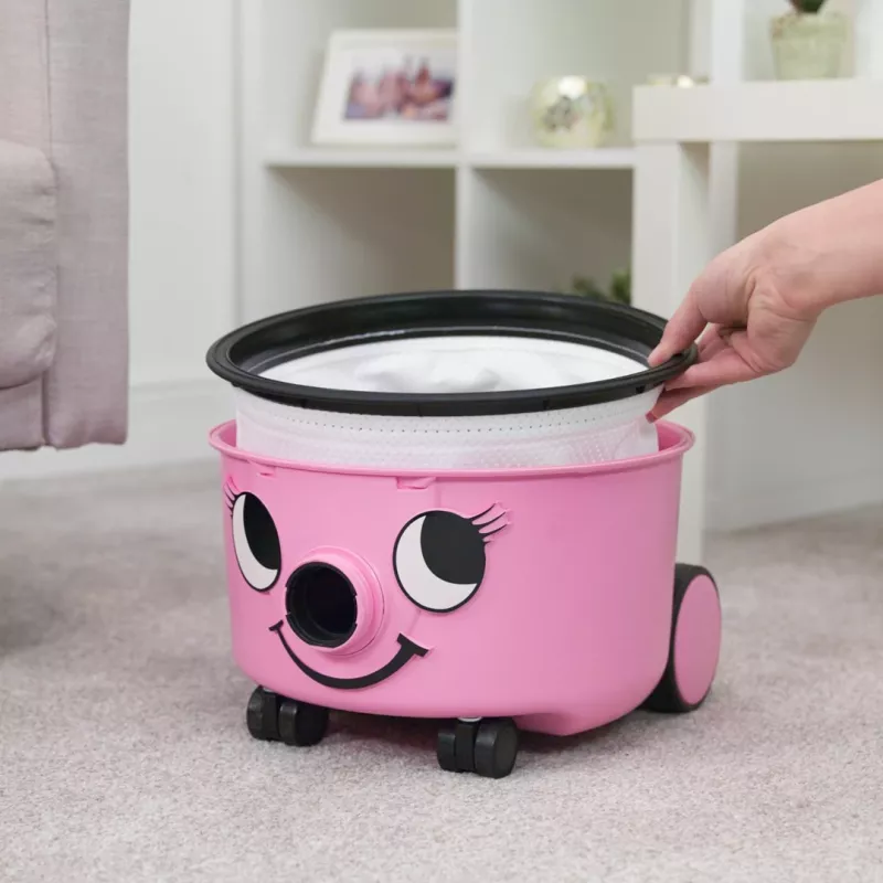 Cikloninis dulkių siurblys NUMATIC HET160-11 — 6 L talpa, 620 W, HEPA filtracija, 2 m žarna