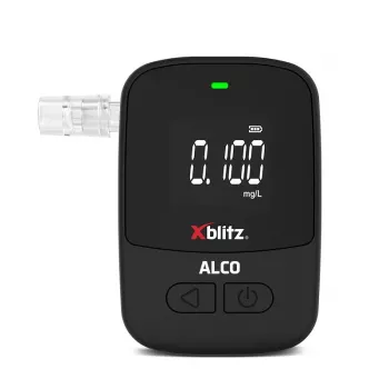 Rankinis elektrocheminis alkotesteris Xblitz ALCO – BAC 0–4 %, tikslumas 0,05 %, LCD, 5 kandikliai, 2×1,5 V baterijos