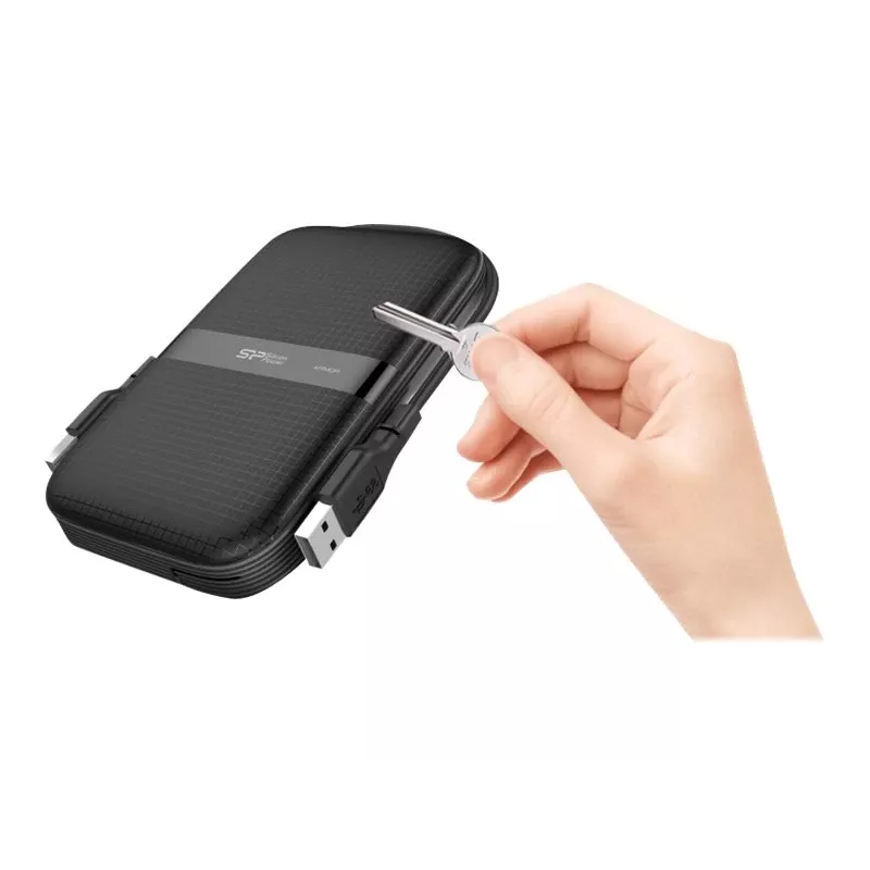Išorinis kietasis diskas Silicon Power 2 GB USB 3.2 Armor A60 Juodas