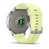 Garmin Venu 4 45 mm 010-03014-02 išmanusis laikrodis, sidabrinės spalvos su citrininiu silikono dirželiu