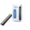 LogiLink UA0096 USB 2.0 mazgas 10 prievadų juodas