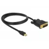 Vaizdo kabelio adapteris DeLOCK 83988 Mini DisplayPort į DVI-D 1m