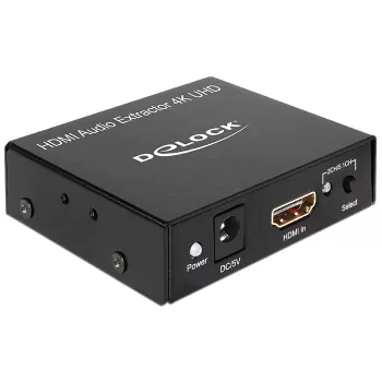 HDMI garso išskyriklis stereofoninis / 5.1 kanalų 4K, adapteris juodas