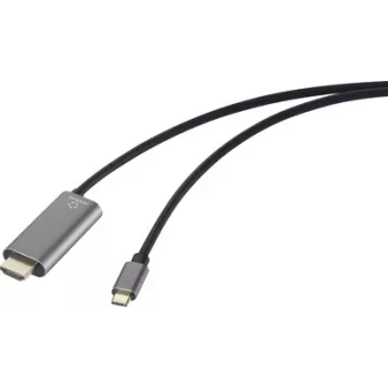 Renkforce USB-C HDMI adapterio kabelis, kištukas HDMI-A lizdas, 1,50 m (RF-6409792)