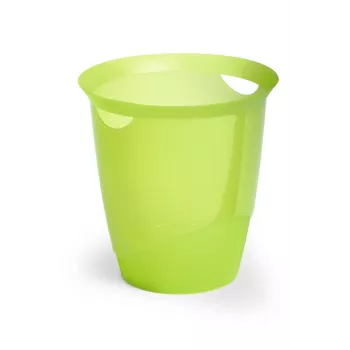 Apvali šiukšliadėžė Durable TREND 31,5 cm žalia permatoma