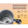 Beper P101CAF001 elektrinis pieno putų plaktuvas, 500 W, 0,5 l, juodos spalvos