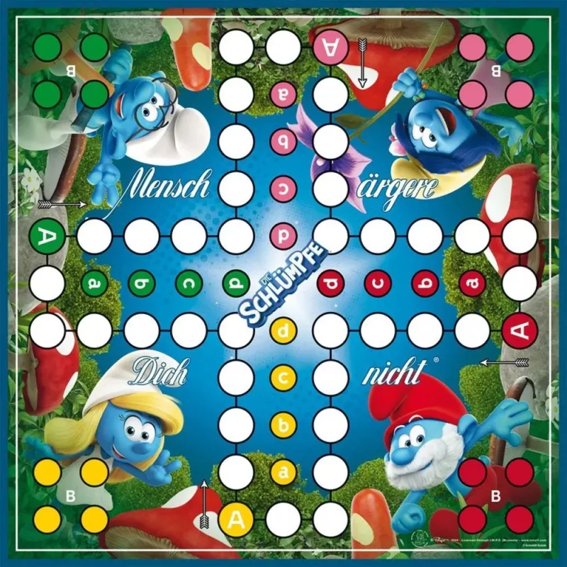 Schmidt Spiele The Smurfs Classic Ludo Stalo Žaidimas