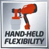 Einhell TC-SY 400 P 4260005 dažų purškimo sistema, 400 W, 0,8 l talpykla, raudona/juoda
