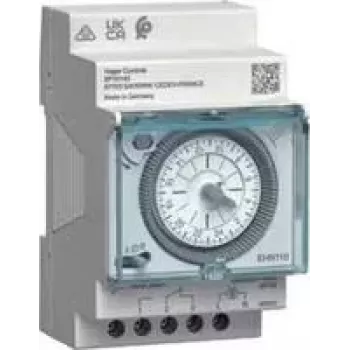 Hager EHN110 elektromechaninis laikmačio jungiklis be galios rezervo, dieninis laikmatis 1W 16A 1