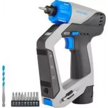 Belaidis atsuktuvas Dremel DD12V-S1 12V 2Ah, kompaktiškas įkraunamas rankinis suktuvas