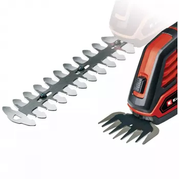 Belaidės žolės ir krūmų žirklės EINHELL GE-CG 18/100 Li 18 V Li‑Ion 2.5 Ah — pjovimo ašmenys 100 mm