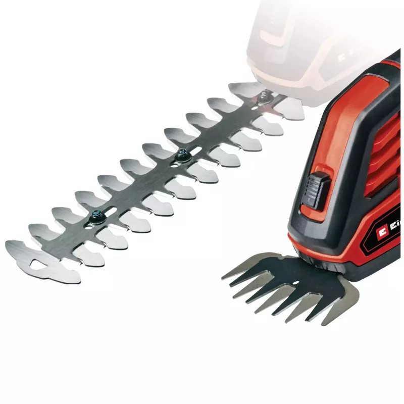 Belaidės žolės ir krūmų žirklės EINHELL GE-CG 18/100 Li 18 V Li‑Ion 2.5 Ah — pjovimo ašmenys 100 mm