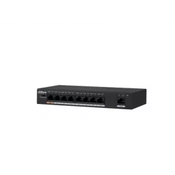 Dahua Technology PFS3009-8ET-96 nevaldomas L2 Fast Ethernet (10/100) Power over Ethernet (PoE) jungiklis, juodas