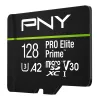 Atminties kortelė microSDXC PNY PRO Elite Prime 128GB + SD adapteris + USB-A kortelių skaitytuvas