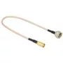 Koaksialinis kabelis DeLOCK 0,25 m F/SMB RG-316 juodas