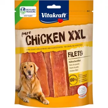 Vitakraft Chicken Fillets XXL kramtomas šunų skanėstas vištienos skonio 250 g