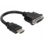 HDMI-DVI kabelis M/F DeLOCK 0,2m