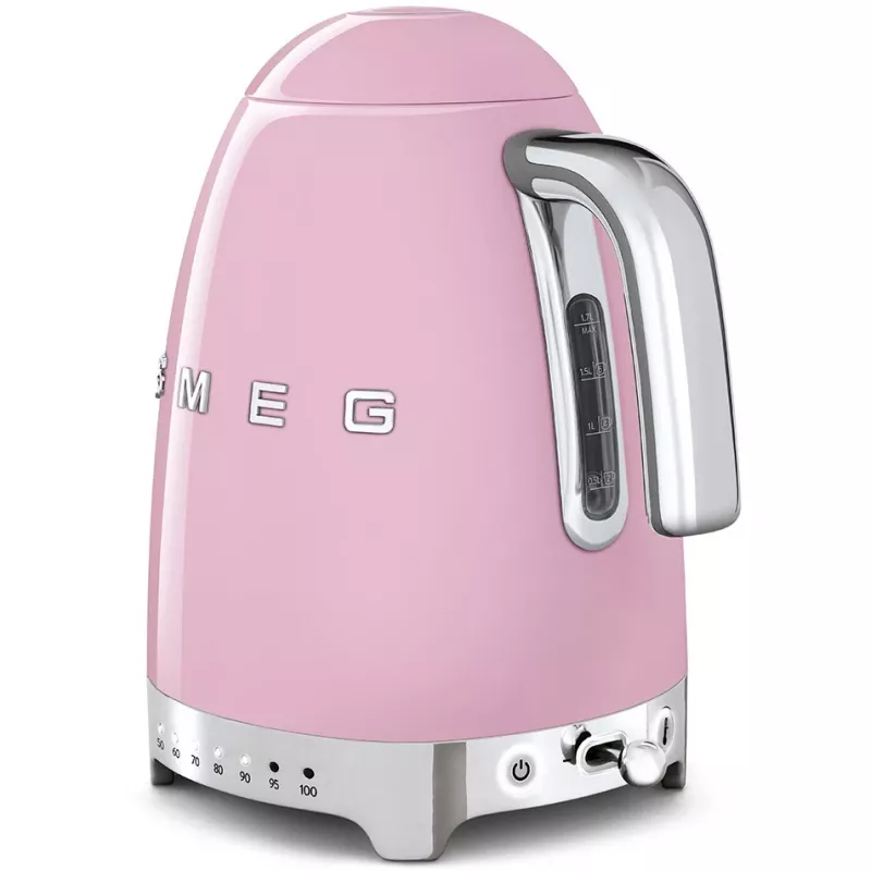 Smeg KLF04PKEU virdulys cadillac pink, reguliuojama temperatūra