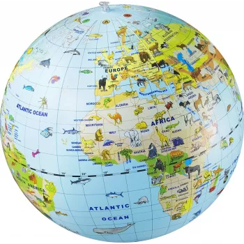 Caly Animal Globe Maxi Globe 50 cm, įvairiaspalvis