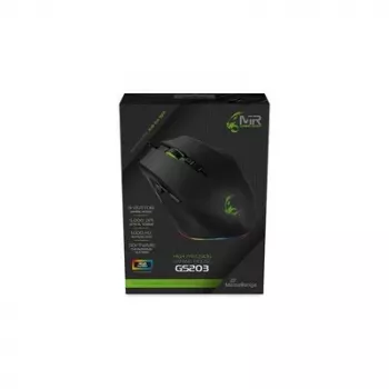 MediaRange MRGS203 žaidimų pelė, dešinei rankai, USB-A, optinė, 5000 DPI