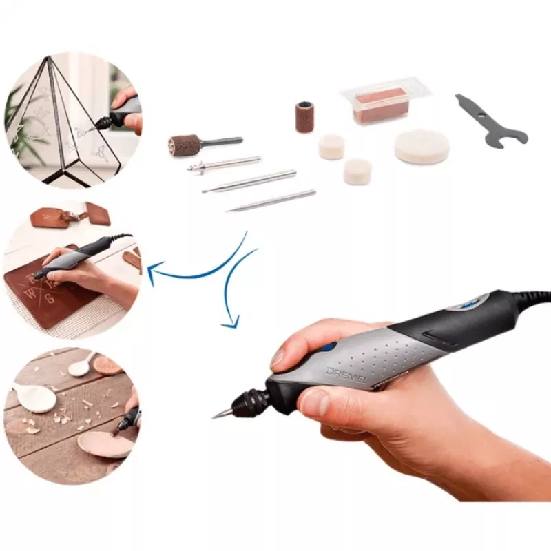 Rotacinis įrankis Dremel F0132050JM 130W su kintamo greičio valdymu ir kompaktišku dizainu