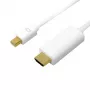 Mini DisplayPort į HDMI laidas, 4K, 3 m, baltas