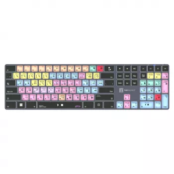 Mechaninio stiliaus pilno dydžio klaviatūra LogicKeyboard LKB-PT-TPC, USB + Bluetooth, QWERTZ vokiškas, juoda