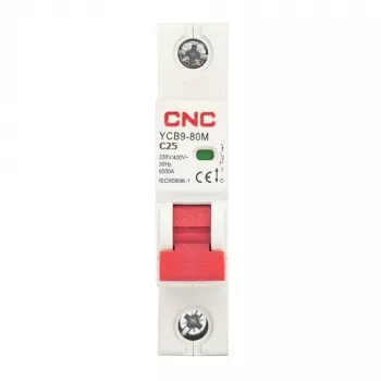 Automatinis jungiklis HiSmart NV821440 1P 25A C charakteristika
