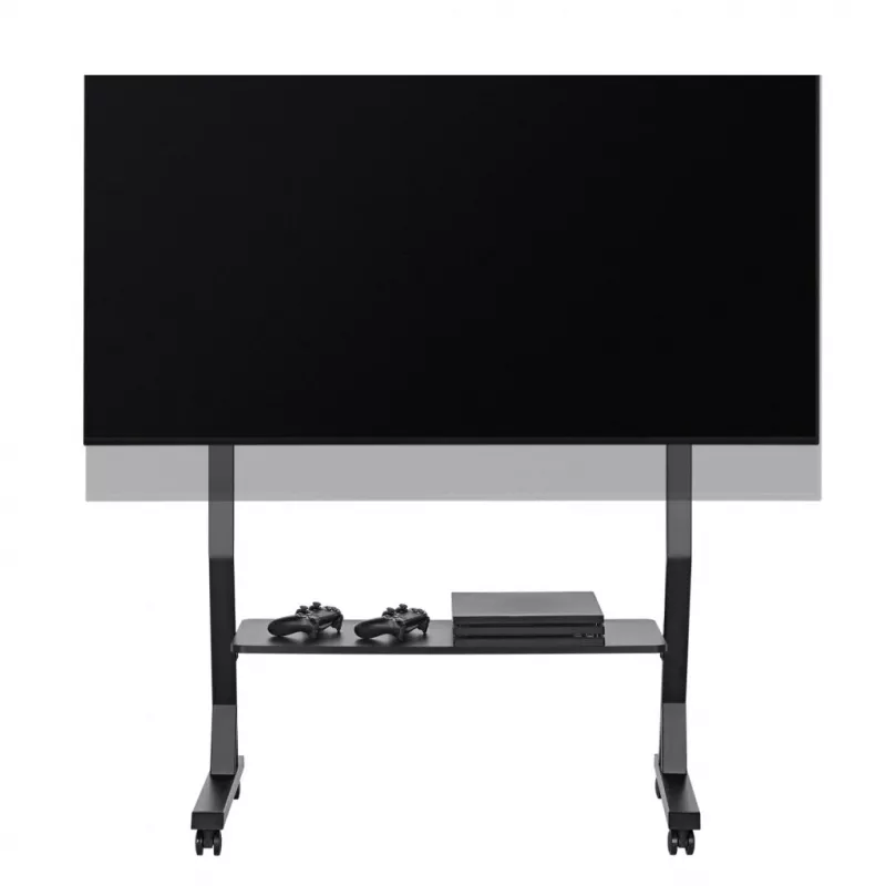 Mobilus televizoriaus stovas ART STO SD-22, 45–90 colių, VESA 100×100–800×400, 60 kg, plienas, ratukai