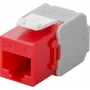 Wentronic Goobay CAT 6a KeyStone RJ45 Kištukas, Neekranuotas, 500MHz, Raudonai-Baltas (90689)