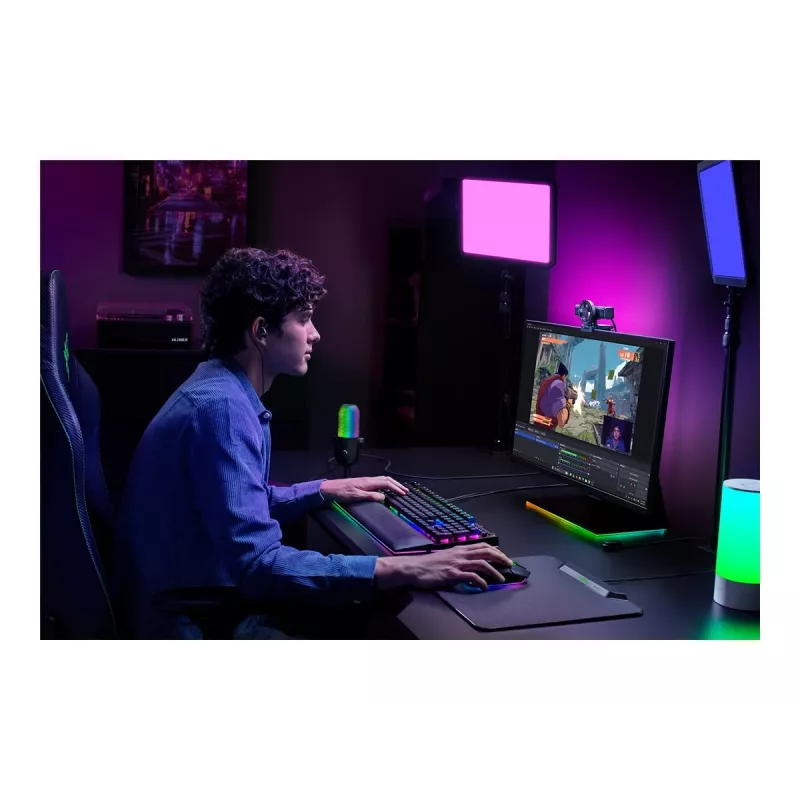 Razer Kiyo V2 internetinė kamera, 4K 30 FPS, 1080p 60 FPS, su triukšmo slopinimo mikrofonu