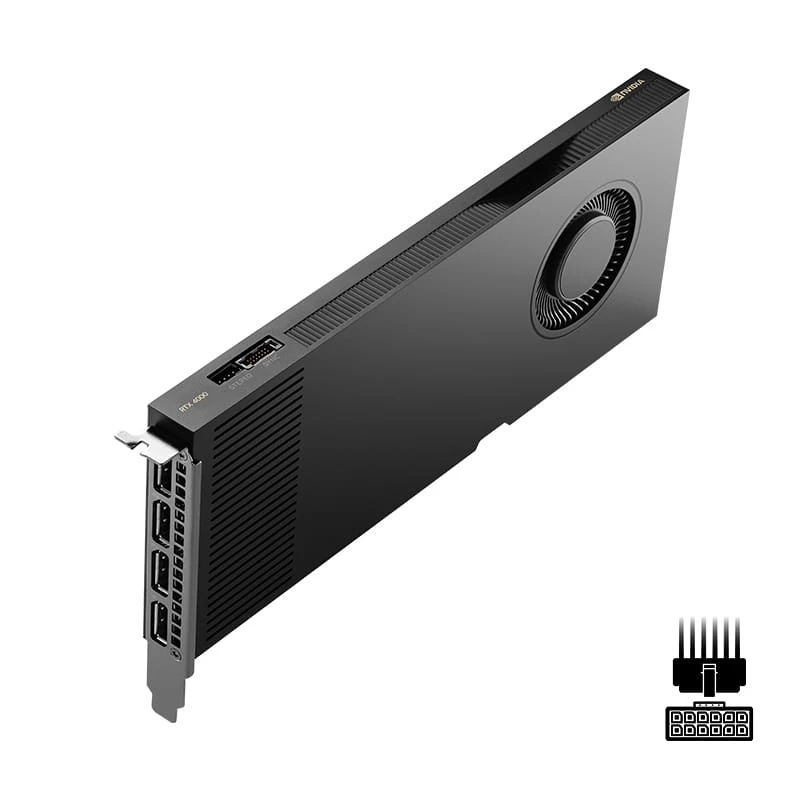 NVIDIA RTX 4000 ADA - profesionalioji vaizdo plokštė - 20 GB GDDR6 - PCIe 4.0 x16 - 4x DisplayPort